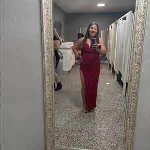 Stunning Red Sequin Gown